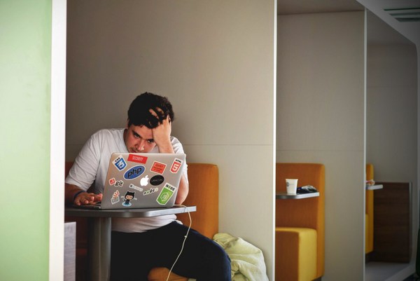 man on laptop